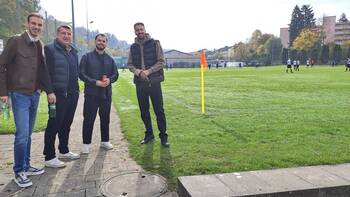 Die Herren Hauptsponsoren anlässlich des Kick-offs